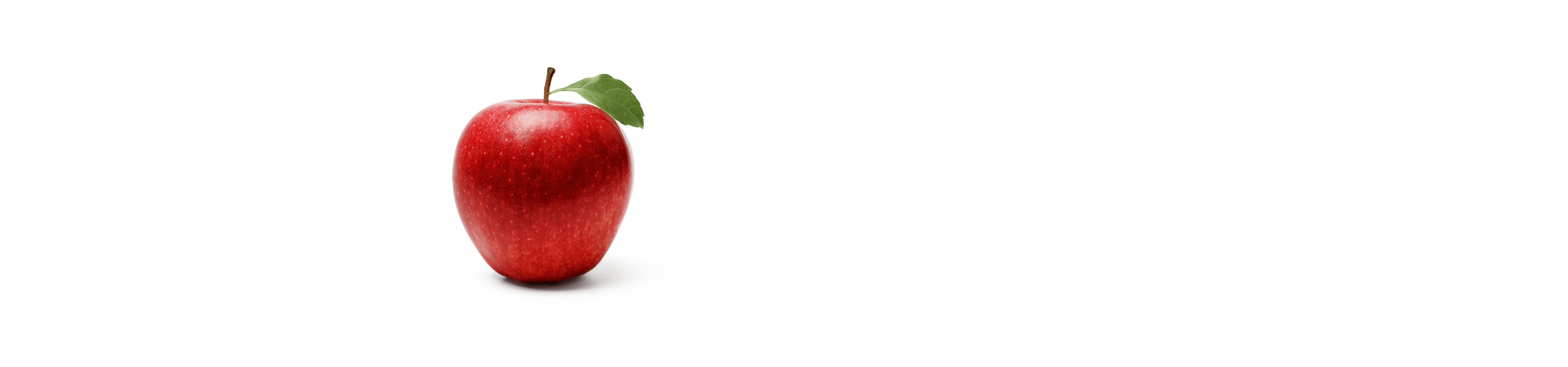 Roter aufgeschnittener Apfel